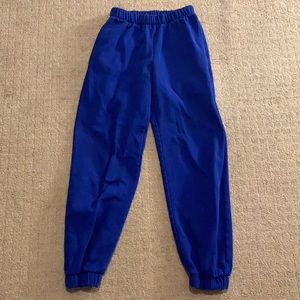 royal blue brandy melville rosa sweatpants